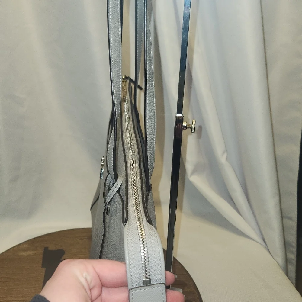 Gray Michael Kors Purse And Matching Wallet Set - Picture 11 of 15